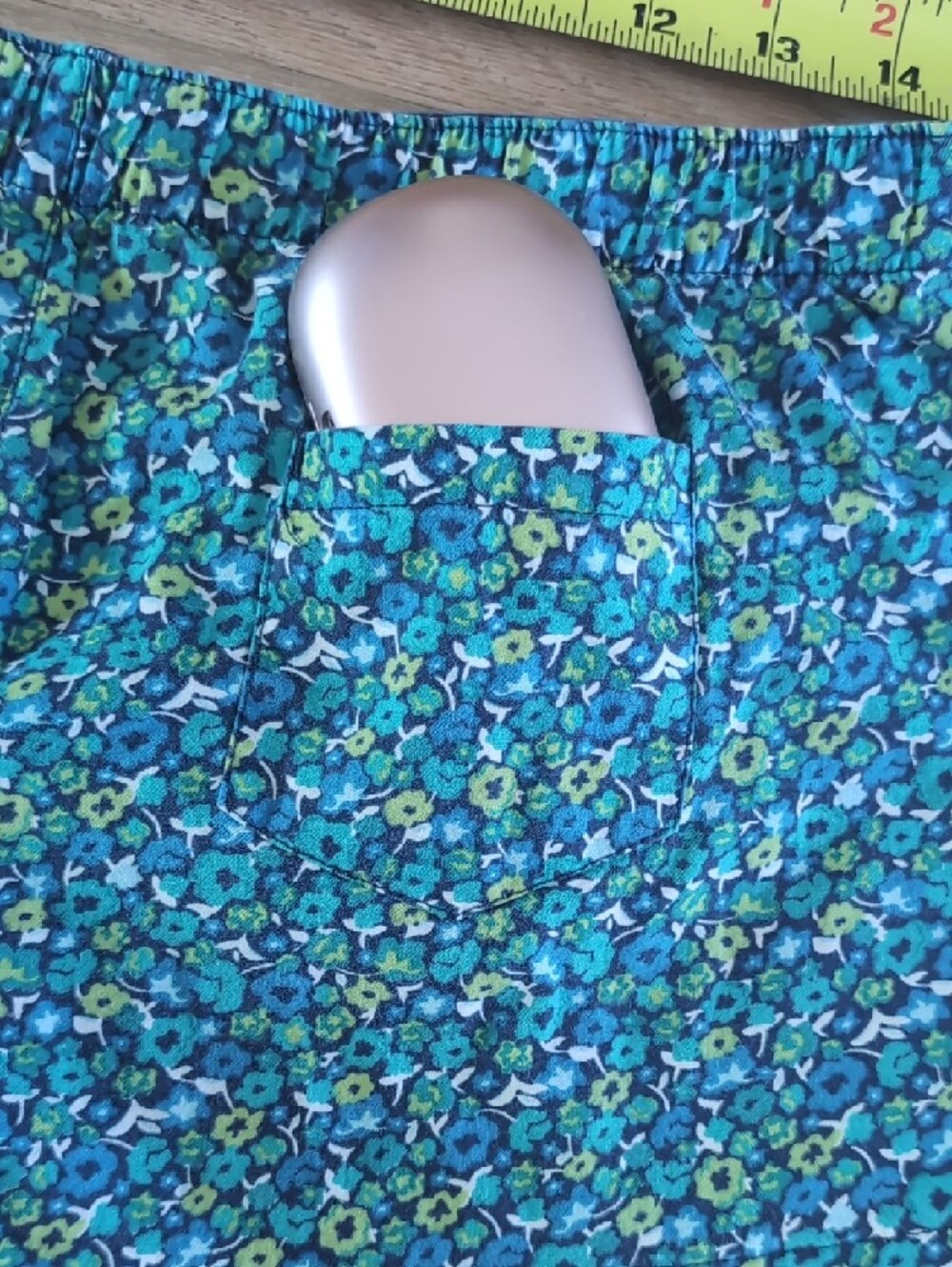 Aero Blue Floral Elastic-Waist Sleep Shorts - Picture 3 of 4